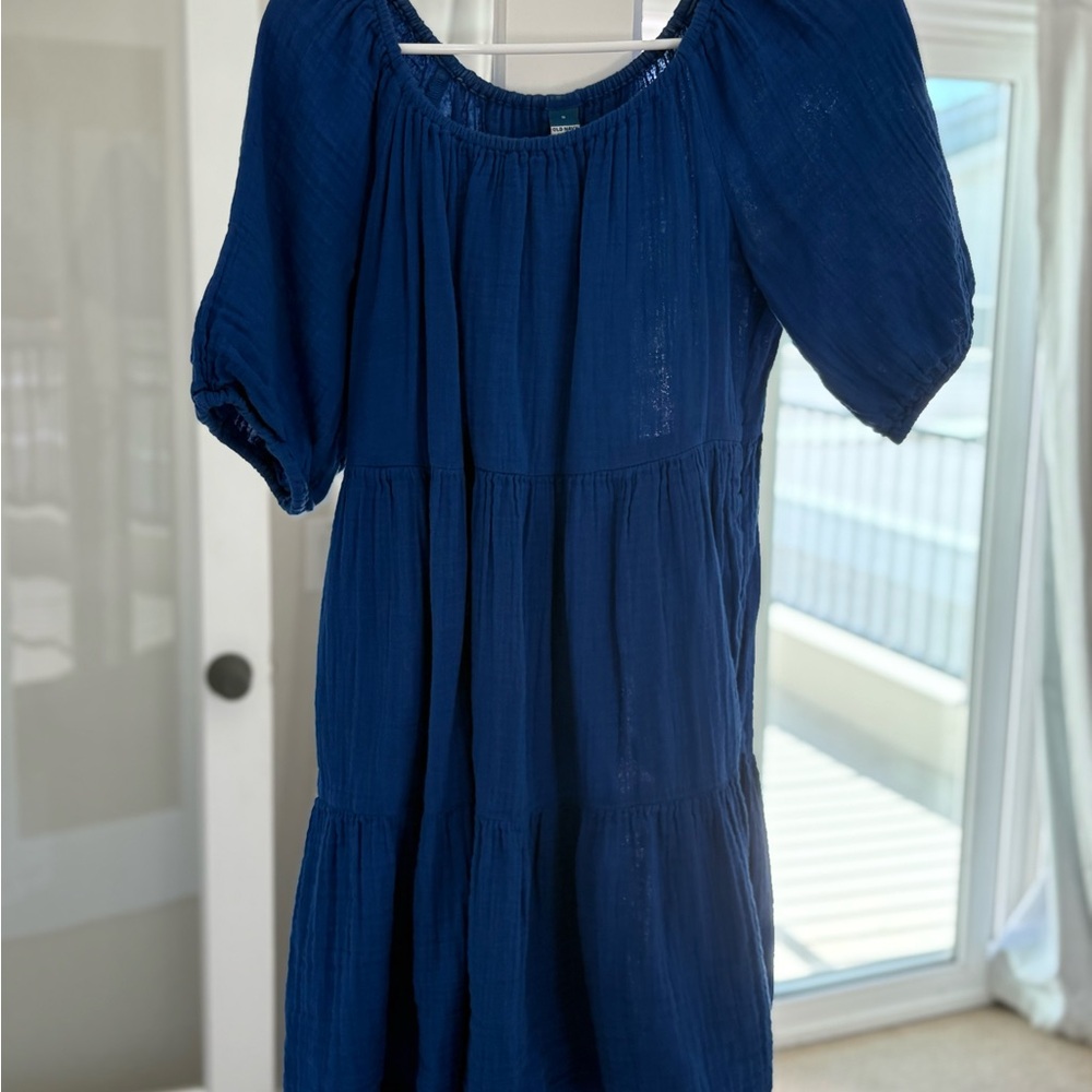 Casual Blue Women's Dress